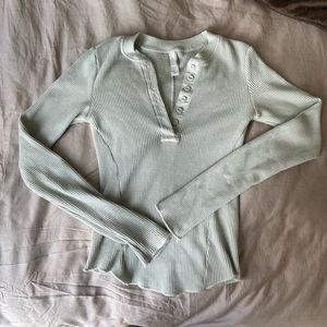 Skims Waffle Long Sleeve Henley